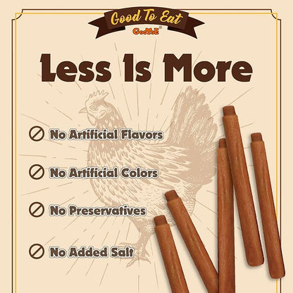 Gootoe Chicken Dog Treats  Chicken Dipped Sticks 1.5 lb  All Natural, Grain-Free, Low Fat, Premium Training Chews, Healthy & Easily Digestible