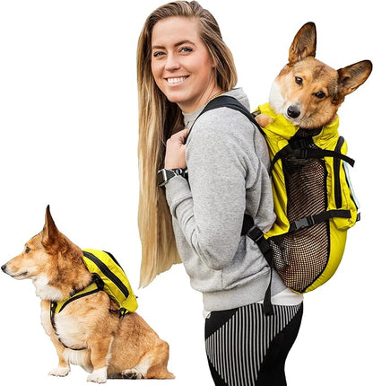 K9 Sport Sack Walk-On | Dog Carrier Dog Backpack with Harness & Storage (Extra Small, Buttercup Yellow)