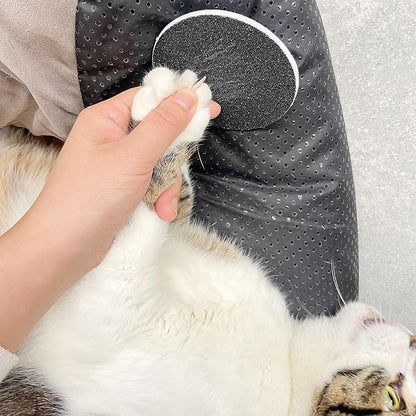 Dog Nail File Board Stress Free Handheld Scratch Pad for Dogs Portable Pet Nails Trimming Grinding Tool 2 Pack Each with 4 Pcs Replaceable Sandpapers