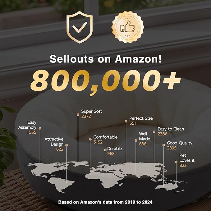 Love's cabin Round Donut Cat and Dog Cushion Bed, 30in Pet Bed for Medium or Large Dogs, Anti-Slip & Water-Resistant Bottom, Soft Durable Fabric Pet beds, Washable Calming Cat & Dog Bed Teal