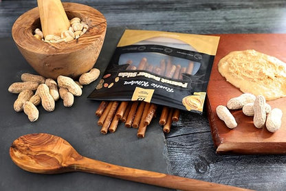 Rustic Kitchen Collagen Sticks for Dogs, Real Peanut Butter Sticks 15ct - Rawhide Free Long Lasting Dog Treats