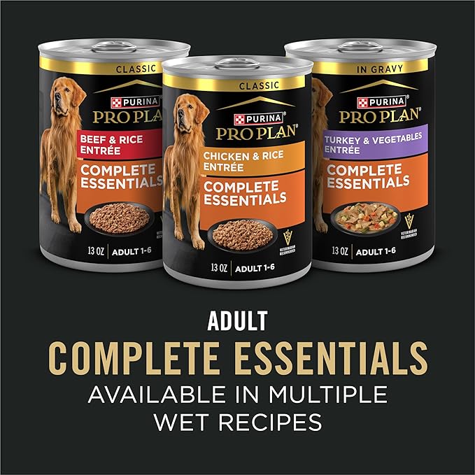 Purina Pro Plan Complete Essentials Shredded Blend Salmon and Rice Dog Food Dry Formula with Probiotics for Dogs - 5 lb. Bag