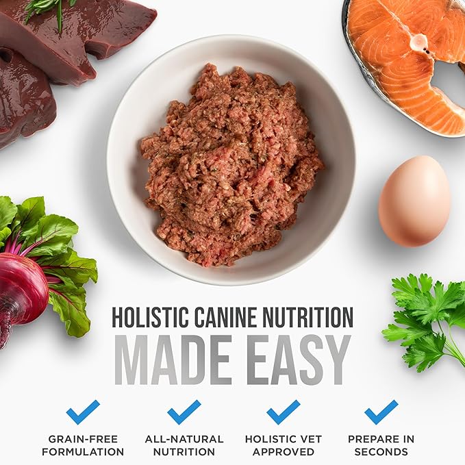 Know Better for Dogs - Beef Recipe, RAW or Cooked Premix/Supplement for Making Homemade Dog Food, All Natural, Holistic Veterinarian Approved, Grain Free, No Artificial Additives