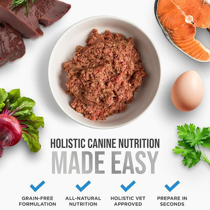 Know Better for Dogs - Beef Recipe, RAW or Cooked Premix/Supplement for Making Homemade Dog Food, All Natural, Holistic Veterinarian Approved, Grain Free, No Artificial Additives