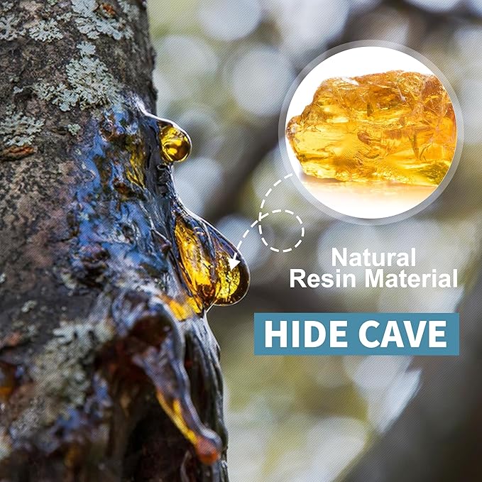 Hide Cave Aquarium Decorations-Premium Resinous Natural Hideout Fit for Aquariums & Terrariums, Reptiles, Amphibians, Fish Playground