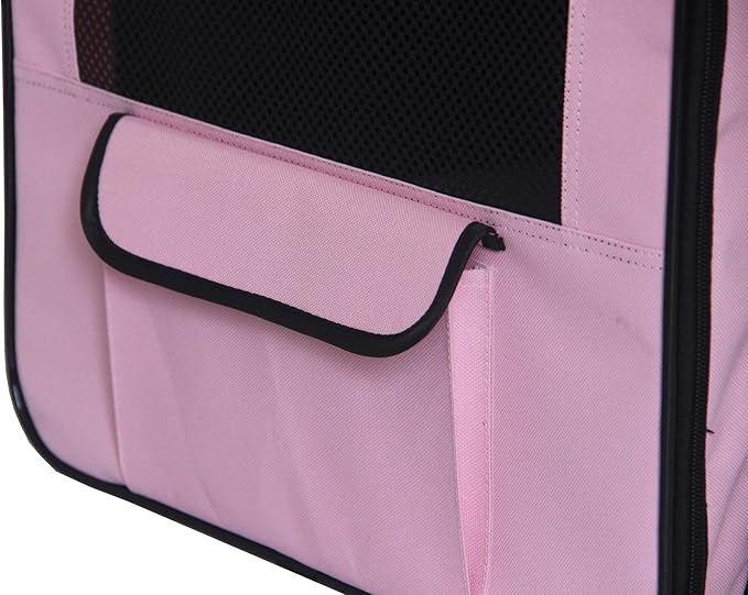 Pet Life ® Roomeo Folding Collapsible Airline Approved Pet Dog Carrier Crate