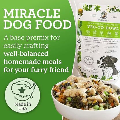 Dr. Harvey_ Veg-to-Bowl Pre-Mix Dog Food, Grain Free for a Whole Food Diet (5 pounds)