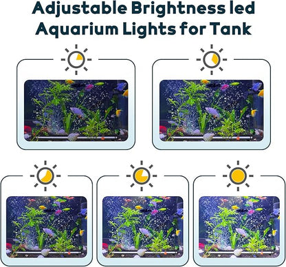 Bubbler Aquarium Fish Tank Decor: Submersible Aquarium Lighting with Oxygen Boost for Fish Lovers - Waterproof RGB Light Bar Bubble Wall with Remote for 30-35 Inch Saltwater Freshwater Fishes Tanks