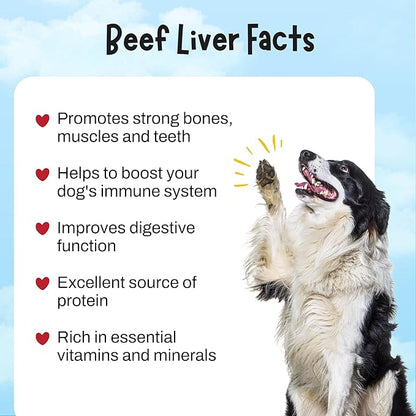 Zora's Best Friendz 100% Human Grade Freeze Dried Beef Liver Dog Treats, 3 oz. - Small, Medium & Large Dogs, Healthy, Grain-Free, Gluten-Free, No Preservatives, Made in The USA