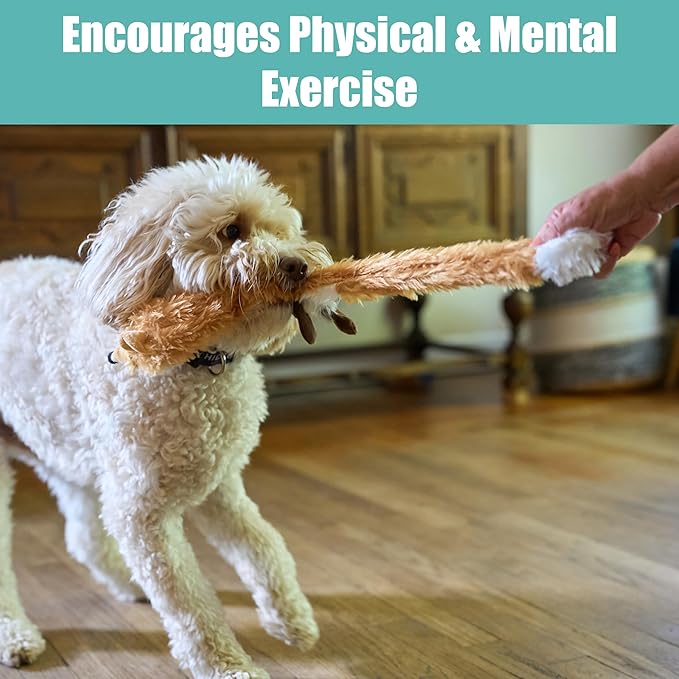 SPOT Skinneeez Fox 23-Inch Stuffing-Free Plush Dog Toy – Realistic Design with 2 Squeakers – Durable, Soft Polyester for Medium & Large Dogs – Tug, Fetch & Shake Play – for Moderate Chewers