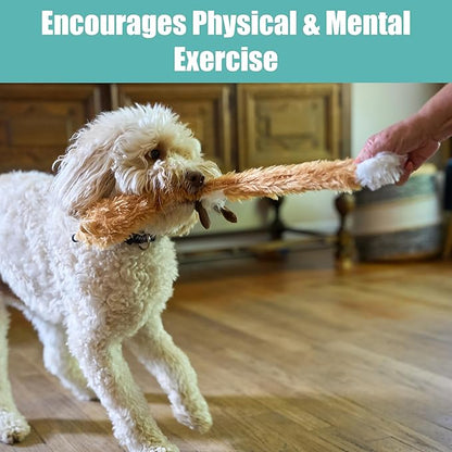 SPOT Skinneeez Fox 23-Inch Stuffing-Free Plush Dog Toy – Realistic Design with 2 Squeakers – Durable, Soft Polyester for Medium & Large Dogs – Tug, Fetch & Shake Play – for Moderate Chewers