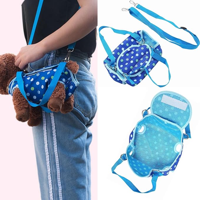 Dog Sling,Dog Sling Carrier for Small Dogs,Soft and Comfortable Can Take Cats and Dogs Out for a Walk,2-In-1design, Can be Carried on The Back or in The Hand,S