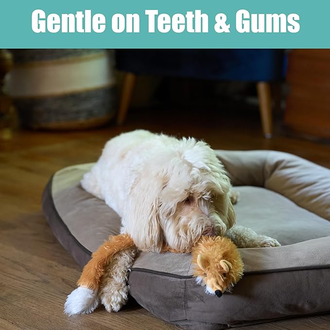 SPOT Skinneeez Fox 23-Inch Stuffing-Free Plush Dog Toy – Realistic Design with 2 Squeakers – Durable, Soft Polyester for Medium & Large Dogs – Tug, Fetch & Shake Play – for Moderate Chewers