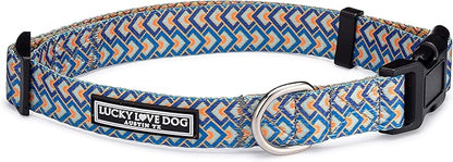 Lucky Love Dog Collars, Comfortable, Soft, Cute Dog Collar for Small Medium Large Dogs, Murphy, Medium