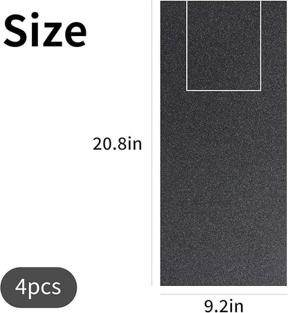 4 PCS Dog Nail Scratch Board Sandpaper Replacement 20.79 * 9.21 inch, Self-Adhesive Sandpaper, Suitable M-Shaped Dog Scratch Pad with Treat Box, XL Size