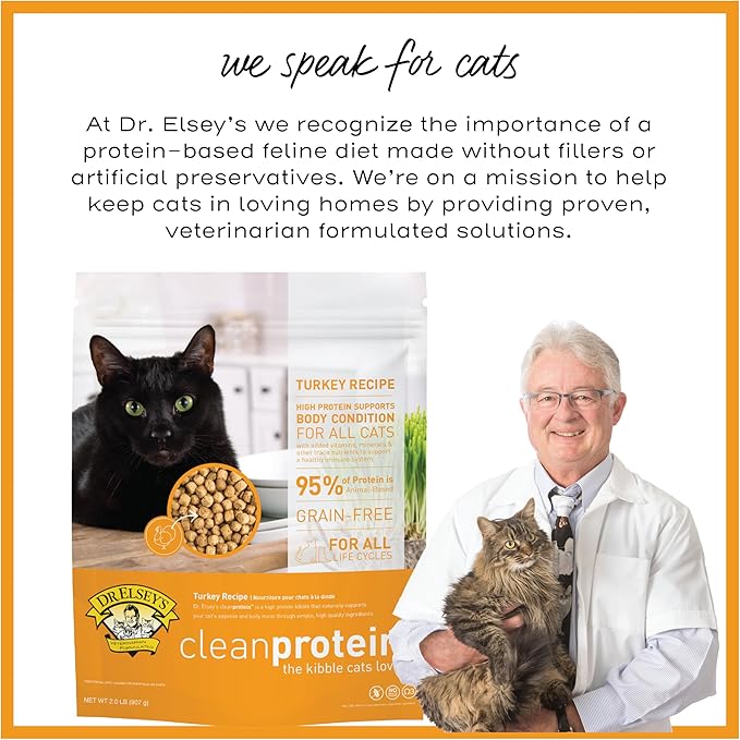 Dr. Elsey's cleanprotein Turkey Cat Kibble 6.6 lb Bag