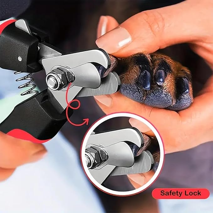 DoggyDapper Dog Nail Clippers and Trimmer with Safety Guard to Avoid Over-Cutting Toe Nails- Professional Grooming Razor Edge Blades Pet Nail Clipper with Free Nail File for Small Medium Large Breeds