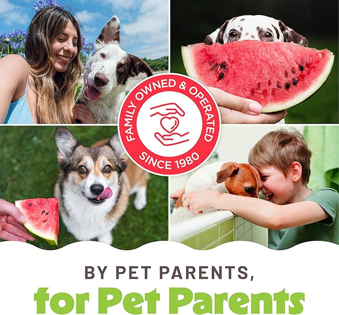 TropiClean 2-in-1 Dog Shampoo and Conditioner, Moisturizing Dog Detangler, Puppy Safe, Made in the USA, Watermelon Scent, Cat & Kitten Safe, 20oz.
