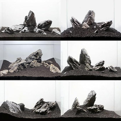 Seiryu Rock Stone for Aquascaping,4-6 inch Natural Aquarium Landscape Stones for Aquariums,Fish Tank Decor Rocks for Landscaping, Paludariums & Micro Landscapes (20 Pounds)