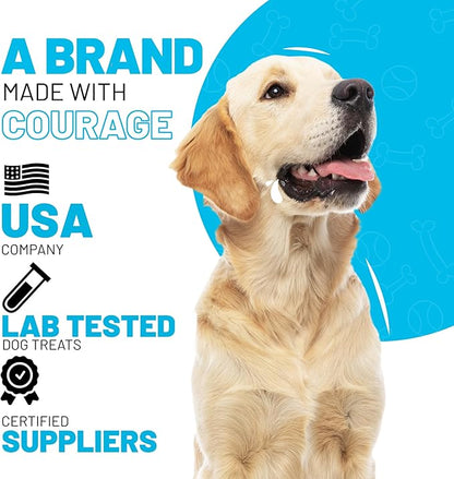 Sitka Farms Bully Dusted Cow Ears for Dogs 8 Count - Premium Rawhide Free Dog Chews - Beef Natural Dog Treats for Small, Medium and Large Dogs - Doggie Dental Care - Healthy Long Lasting Beef Ear