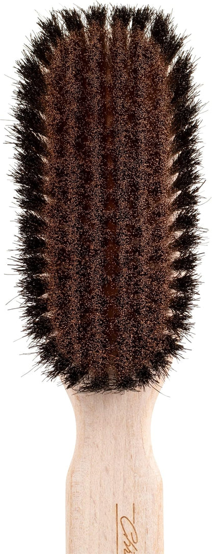 Chris Christensen Boar Dog Brush, Groom Like a Professional, Ionic Series, Brass Bristles, Positive Ionic Charge Pulls Debris and Dander, Large