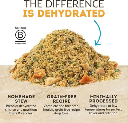 Only Natural Pet MaxBlends Grain Free Chicken Recipe Dehydrated Dog Food Formula - High Protein Homemade Stew, Nutrient-Dense Meal for Canine Health - Chicken RecipeFlavor - 7 lb Bag (Makes 28 lbs)