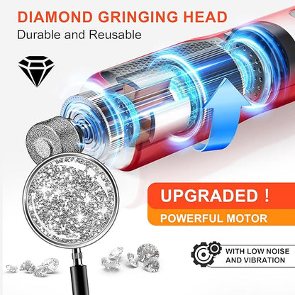 7-Speed Dog Nail Grinder & Dog Nail Trimmers for Large Medium Small Dogs Cats Pets Claw Trimmer Quick Sensor and Safety Guard Type-C Rechargeable with 360° LED Lights Pet Nail Trimmer