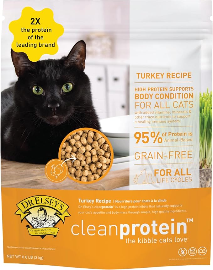 Dr. Elsey's cleanprotein Turkey Cat Kibble 6.6 lb Bag