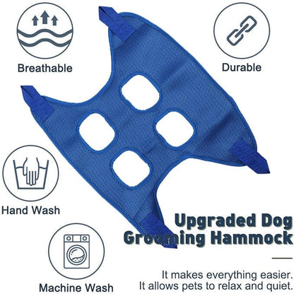 Dog Grooming Hammock Harness for Dogs & Cats with Pet Nail Clipper Trimmer - Pet Grooming Accessory - Dog Slings for Large Dogs - Cat Nail Clippers for Indoor Cats and Large Dogs