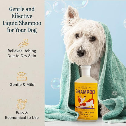 J·R·LIGGETT'S Dog Liquid Shampoo Great for Sensitive Skin | Relieves Dry Skin | Dog Itch Relief Hypoallergenic Formula | 100% Ecologically Correct, Non-GMO, Detergent-Free, 8.45 oz.