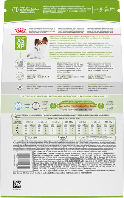 Royal Canin Size Health Nutrition X-Small 7+ Adult Dry Dog Food, 2.5 lb Bag