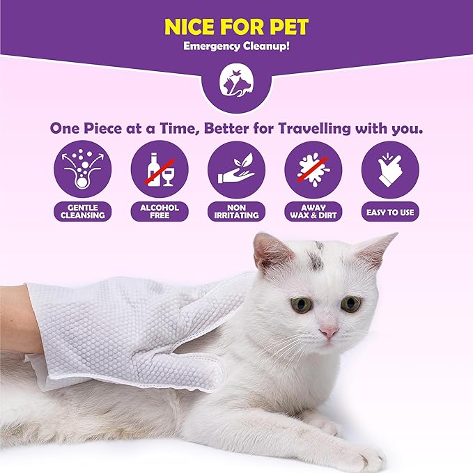 Flintstone Dog Wipes Cleaning Deodorizing - Hypoallergenic Cat Wipes - Extra Thick Wet Dog Wipes for Paws and Butt - Daily Care & Travel Pet Wipes - Latest Pet Wipes for Dogs, Puppy & Cats  24pcs