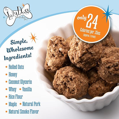 The Lazy Dog Cookie Co. - Home for The Holidays Soft Baked Dog Treats - Wheat, Corn & Soy Free - Limited Edition - Mouth Watering Maple Glazed Ham Flavored - 5 oz (HM)