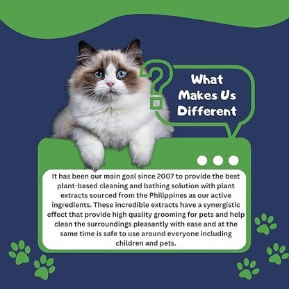 Waterless Pet Shampoo: No-Rinse Foaming Dry Shampoo Spray for Dogs & Cats - Cleanses, Hydrates, & Neutralizes Odor, pH-Balanced, Safe for Sensitive Skin & Licking, 500 ml