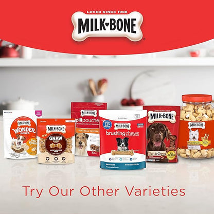 Milk-Bone MaroSnacks Dog Treats Bundle: 40 Ounce Canister + 2 Refill Packs