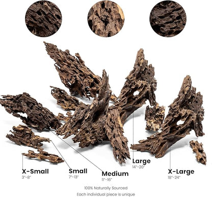 Ultum Nature Systems Driftwood - Dragon Drift Wood for Fish Tank, Planted Tank, Terriarium, Paludarium - Versatile Natural Driftwood Decor, Events Wood Centerpiece - Dragon Wood, Large (14-20")