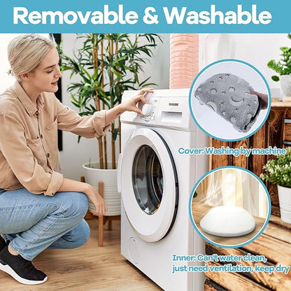 MABOZOO Dog Bolster Pillow, Glow in The Dark Dog Calming Pillow Dog Neck Pillow with Washable Cover, Dog Bed Pillow Pet Pillow for Large, Medium Dog & Cat (20 * 13 in)