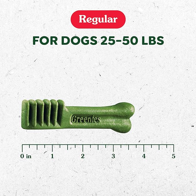 Greenies Regular Dental Dog Treats, Pumpkin Spice, Limited Edition, 12 oz. Pack (12 Treats)