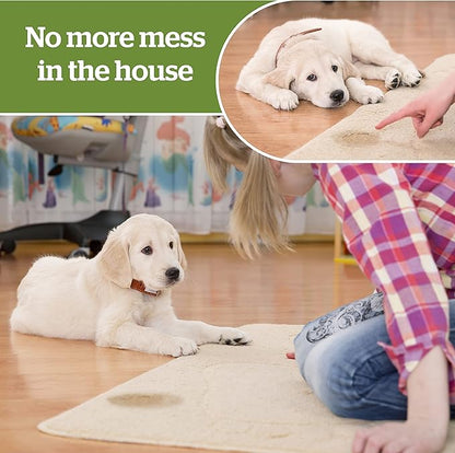 Pogi's Pads n' Wipes Bundle - 50 Large Doggy Training Pads with Sticky Tabs (24 x 24 inches) and 100 Plant-Based, Hypoallergenic Pet Wipes for Dogs