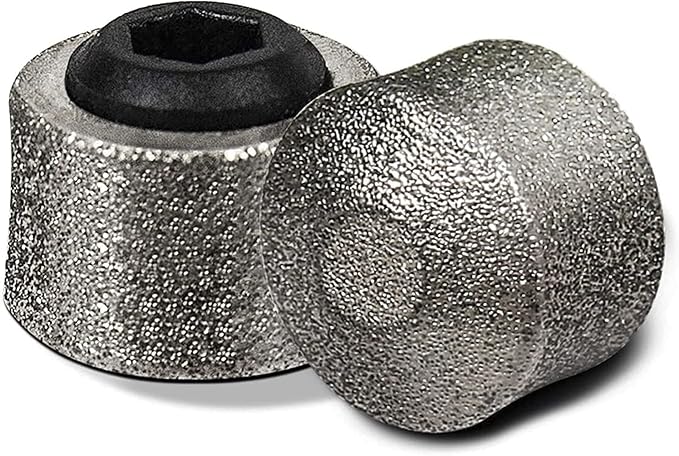 Dog Nail Grinder Replacement Head - Pet Nail Grinder Diamond Tip for Paws- 2 Pack Professional Dog Claw Grinder Bits Replaceable Diamond Nail Grinder Wheel (Short)