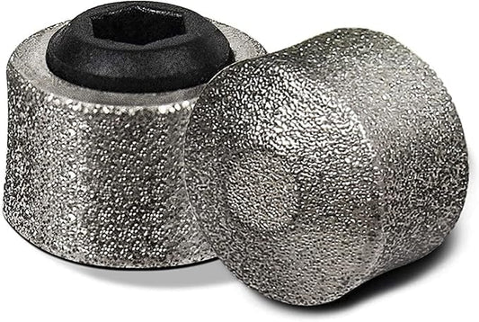 Dog Nail Grinder Replacement Head - Pet Nail Grinder Diamond Tip for Paws- 2 Pack Professional Dog Claw Grinder Bits Replaceable Diamond Nail Grinder Wheel (Short)