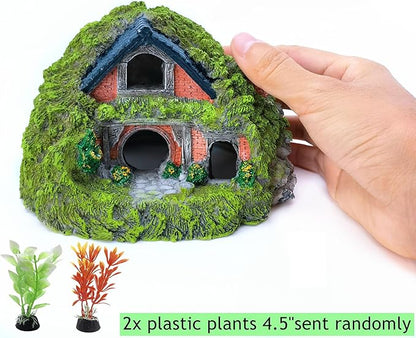 M2cbridge Antique Roman Column Ruins European Castle Aquarium Decorations Fish Tank Hideout Rocks (Fairy Garden)