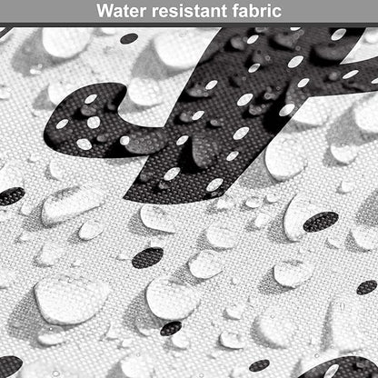 Ambesonne Cactus Dog Crate Cover, Monochrome Saguaro Succulent Botanical Continuous Pattern Plain Background, Easy to Use Pet Kennel Cover for Cats & Medium Dogs, 24 Inch, Charcoal Grey