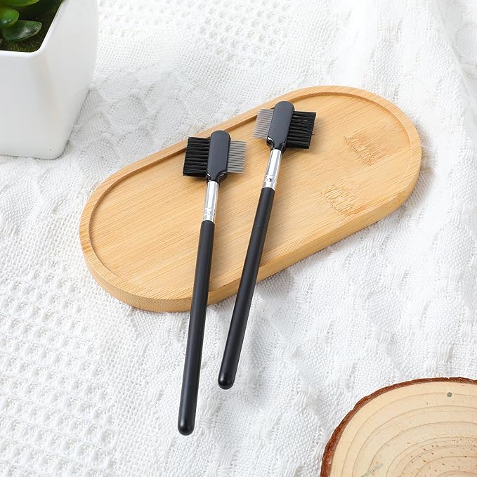 2 Pcs Metal Grooming Comb for Dogs, Double-Sided Tear Stain Remover Combs for Small Dogs, Puppies, and Cats, Eye Cleaning Combs - Removing Tear Stains, Crust, Mucus, and Fleas