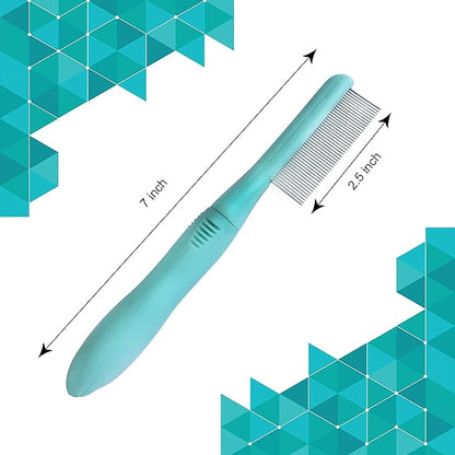 Pet Brush  Brush for grooming Dogs and Cats  Cat Comb for Matted Hair  Dog Comb, Cat Comb  Effective Detangling of Matted Fur and Knots - Green