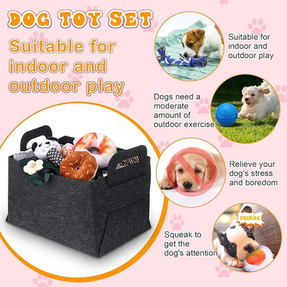 Abbylike 50 Pcs Puppy Supplies Starter Kit for Small Dogs Puppy Essentials Includes Leash, Bowls, Teeth Brushes, Water Bottle, and More Accessories for Dogs Christmas Welcome Gift(Black)