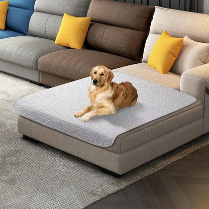 Waterproof Dog Blanket, Washable Anti-Slip Pet Couch Covers for Sofa,Pet Hair Resistant Blankets Bed Chair Furniture Couch Protector for Dogs-40x50,Lightgrey