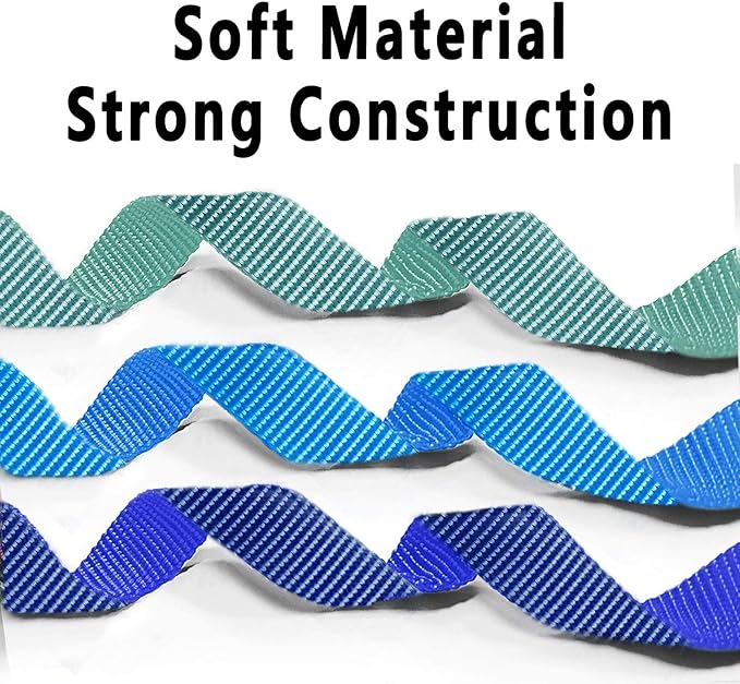 azuza 3 Pack Dog Collars Comfortable and Adjustable Nylon Dog Collars for Medium Dogs, M (14-20inch)ï¼_reen, Blue and Royal Blue