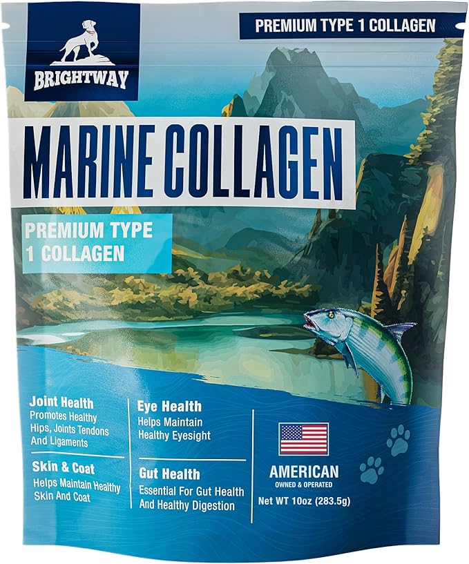 Wild Caught Marine Pet Collagen for Dogs, Peptide for Dogs - Improves Gut, Skin & Coat Health, Allergies, Pet Mobility Hip & Joint Supplement Health