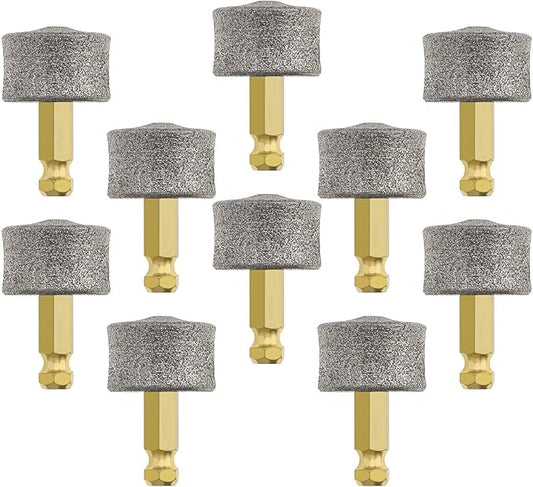 10PCS Dog Nail Grinder Head Replacement Pet Nail Grinder Tips Emery Grinding Head for Most Pet Electric Claw Nail Grooming Tools